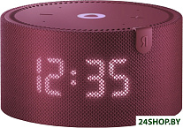 Картинка Умная колонка Яндекс Станция Мини 2 с часами (красный гранат)