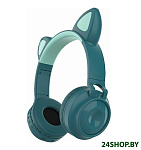 Картинка Наушники QUMO Party Cat 32302 (бирюзовый)
