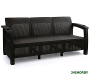 Картинка Диван Альтернатива М8836 Ротанг Плюс (мокко)