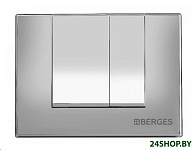 Картинка Панель смыва Berges Wasserhaus Novum S2 (матовый хром)