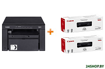 Картинка МФУ Canon i-SENSYS MF3010 + 2 картриджа