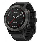 Картинка Умные часы Garmin Fenix 6 Sapphire (серый/черный)