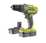 Картинка Ударный шуруповерт RYOBI R18PD3-220S (с 2-мя АКБ, сумка)