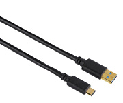 Картинка Кабель Hama USB 3.1-USB Type-C черный 1.8м [135736]