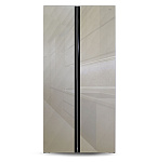 Картинка Холодильник GINZZU NFK-462 Gold glass