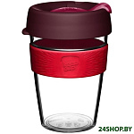 Картинка Многоразовый стакан KeepCup Original M Clear Kangaroo Raw 340мл (бордовый)