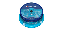 Картинка Диск CD-R Verbatim 700Mb 52x Cake Box (25шт) (43432)