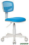 Картинка Кресло детское Бюрократ CH-W299/LB/TW-55 (голубой/белый)