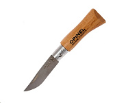 Картинка Нож туристический OPINEL №2 / 001070 (нержавеющая сталь, бук)
