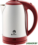 Картинка Электрочайник Василиса Т33-2000 (нержавейка/красный)