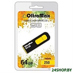 Картинка USB Flash Oltramax 250 64GB (желтый) [OM-64GB-250-Yellow]