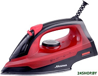 Картинка Утюг Аксинья КС-3004 (черный с красным)