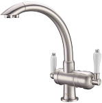 Картинка Смеситель кухонный ZorG CLEAN WATER ZR 327 YF Satin