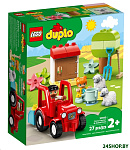 Картинка Конструктор Lego Duplo Фермерский трактор и животные 10950