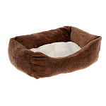 Картинка Лежанка для животных Ferplast Coccolo 80 Soft [83270812] (коричневый)