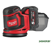 Картинка Эксцентриковая шлифмашина Milwaukee M18 BOS125-502B 4933464229 (с 2-мя АКБ, сумка)