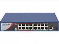Картинка Неуправляемый коммутатор Hikvision DS-3E0318P-E/M(B)