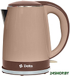 Картинка Электрочайник Delta DL-1370 (бежевый/коричневый)