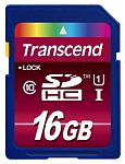 Картинка Карта памяти Transcend SDHC Class 10 UHS-I 16 Gb (TS16GSDHC10U1)