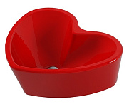 Картинка Умывальник Sanita Luxe Love is 45x40 (красный)