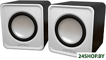 Картинка Акустика Perfeo PF-128 Wave (белый/черный)