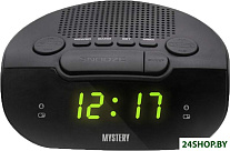 Картинка Радиобудильник MYSTERY MCR-21 (черный/зеленый)