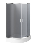 Картинка Душевой уголок Deante Funkia 80x80 KYP 454K (хром/графитовое)