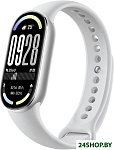 Smart Band 10 M2459B1 (серебристый, с белым силиконовым ремешком, международная версия)