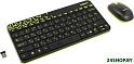 Клавиатура + мышь Logitech Wireless Combo MK240 Nano черный/жёлтый (920-008213)
