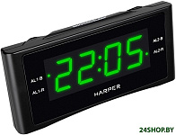 Картинка Радиочасы HARPER HCLK-1006 GREEN LED