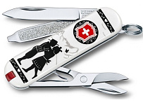 Картинка Нож перочинный Victorinox Classic Alps Love (0.6223.L1801) белый
