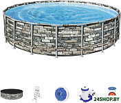 Картинка Каркасный бассейн Bestway Power Steel Камень 56883 (610x132)