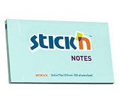 Картинка Блок самоклеящийся бумажный Stickn Hopax 21155 (голубой)