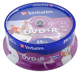 Картинка Диски Verbatim DLP Matt Silver 4.7Gb 16x 25 шт. (043500)
