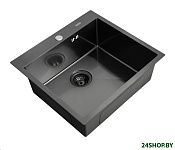 Картинка Кухонная мойка Arfeka AF 550х505 Black PVD Nano