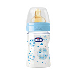 Картинка Бутылочка для кормления Chicco Well-Being Boy 150 мл (0м+) (голубая)