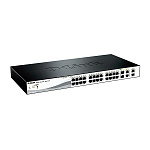 Картинка Неуправляемый коммутатор D-Link DES-1210-28P/C3A