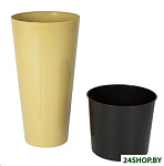 Картинка Кашпо Prosperplast Tubus Slim Shine 400 DTUS400S-7502U (капучино)