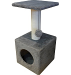 Картинка Комплекс для кошек Cat House 0.65 (хлопок серый)