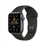 Картинка Умные часы Apple Watch SE 44 мм (алюминий серый космос/черный спортивный)
