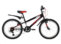 Картинка Детский велосипед Novatrack Racer 20 20SH6V.RACER.BK20 (черный,красный)
