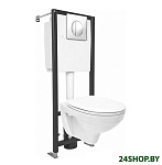 Картинка Унитаз Cersanit Delfi SET-DEL/Black/TPL/Cg