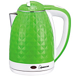 Картинка Электрочайник HOMESTAR HS-1015 (зелено-белый) (004194)