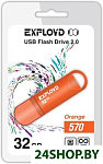 Картинка Флеш-память EXPLOYD 32GB-570 (оранжевый)