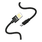 Картинка Кабель Hoco U55 Outstanding USB Type-A - MicroUSB (1.2 м, черный)