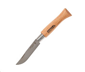 Картинка Нож туристический OPINEL №5 / 001072 (нержавеющая сталь, бук)