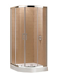 Картинка Душевой уголок Cezares Eco-O-R-2-80-P-Cr
