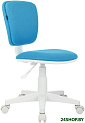 Компьютерное кресло Brabix Joy MG-204W без подлокотников 533012 (белый/голубой TW-55)