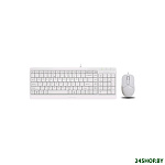 Картинка Клавиатура + мышь A4Tech F1512 белый