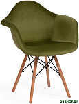 Cindy Soft (Eames) mod. 101 (зеленый (HLR 54)/натуральный)